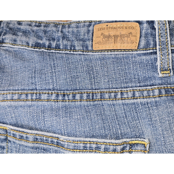 Levi’s 580 Bootcut Jeans Women’s 18W Short Blue Stretch Denim Plus Size - Picture 10 of 12